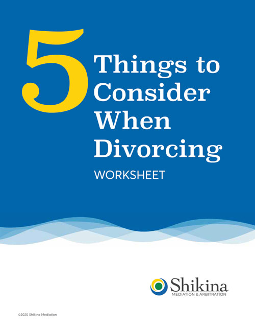 5 things to consider when going through a divorce