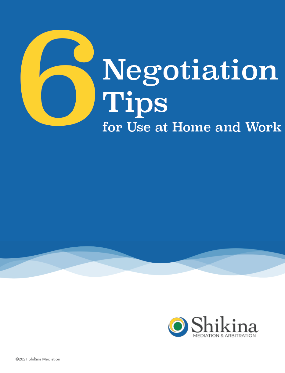 Six Negotiation Tips Sheet